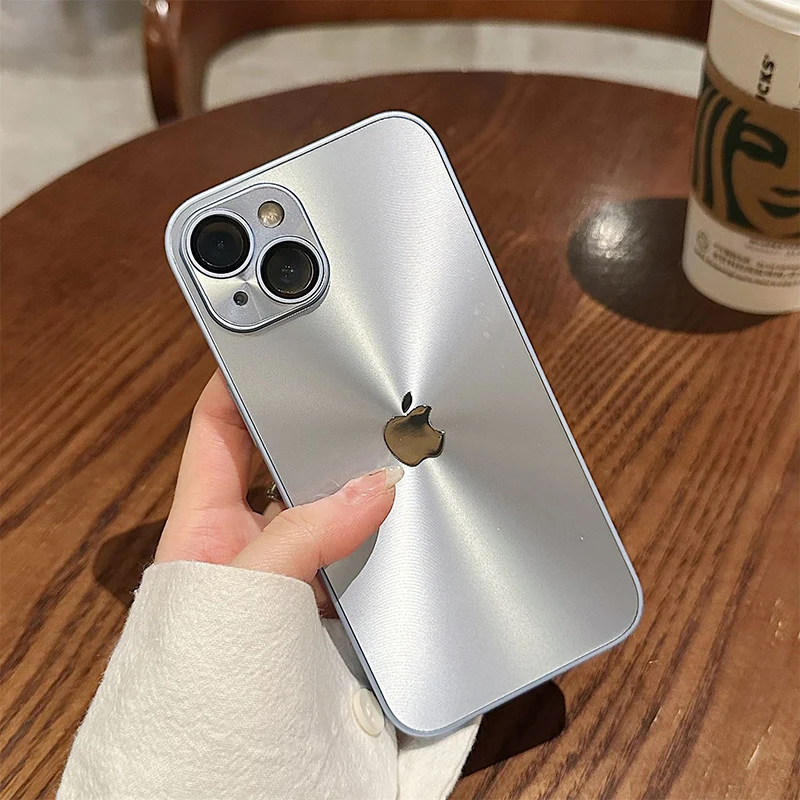 iPhone 마그네틱 충전 알루미늄 메탈 안티 범프 매트 케이스