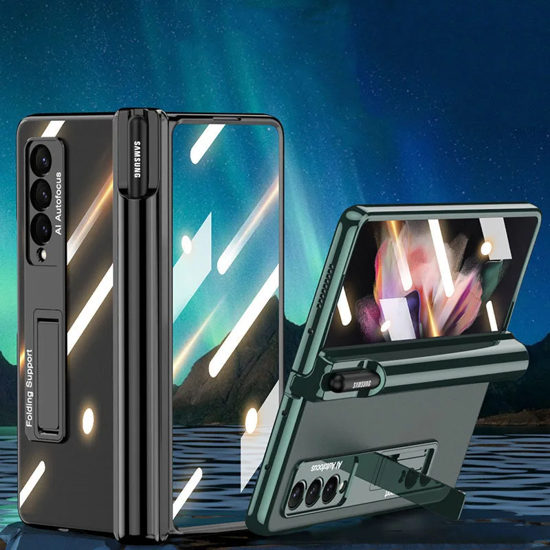 Samsung Galaxy ZFold3/ZFold4 펜 홀더 홀더 안티 스파이 마그네틱 올인클루시브 휴대 전화 케이스